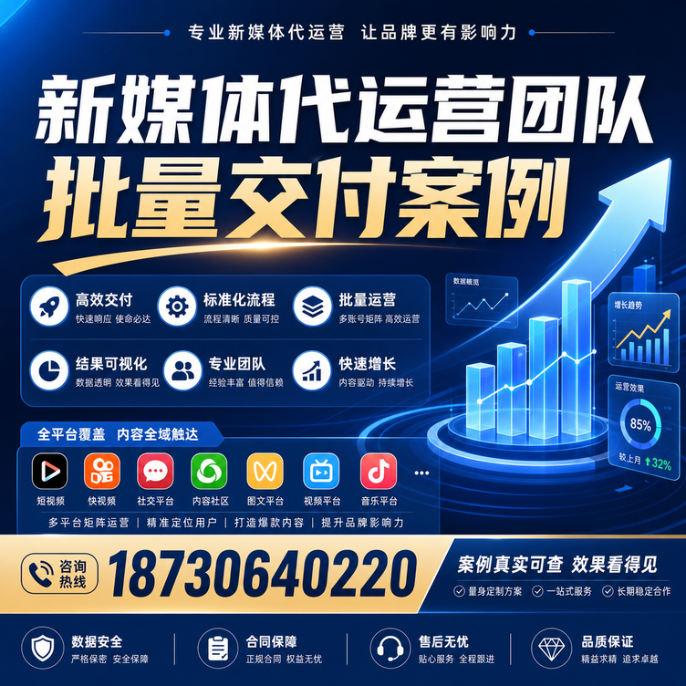 天门代运营公司多客户账号批量高效交付案例